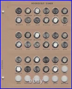 1956-1964-2021 Roosevelt Dime 215 Pc Set Complete P D S ProofsDansco 8125