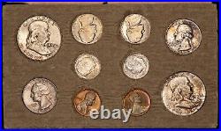 1956 Original US Mint Set Complete OGP Frosty BU Coins Rainbow Toning B2933