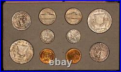 1956 Original US Mint Set Complete OGP Frosty BU Coins Rainbow Toning B2933