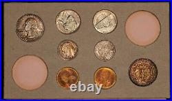 1956 Original US Mint Set Complete OGP Frosty BU Coins Rainbow Toning B2933