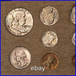 1956 Original US Mint Set Complete OGP Frosty BU Coins Rainbow Toning B2933