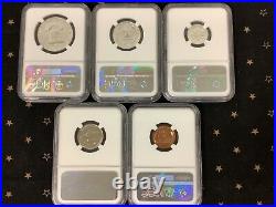 1956 Proof Set 5-Coin Set all Graded Proof 68 NGC PF68 Complete Set A74.2