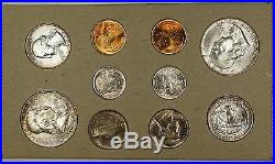 1956 U. S. Complete Original Naturally Toned Double Mint Set 18 Coins 10 Silver