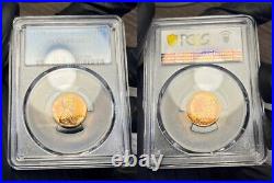 1958 Complete 5 Coin Proof Set, PCGS Trueview- Stunning Rainbow Toned