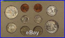 1958 P&D U. S. Naturally Toned Complete Double Mint Set 12 Silver Coins 20 Total