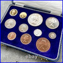 1958 South Africa with Gold Coin Complete Proof Set! Mintage 515 Sets! Toning