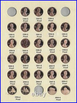 1959-2009 Proof Lincoln Memorial Cents Complete Collection 55 Pc Set- 51 Yrs