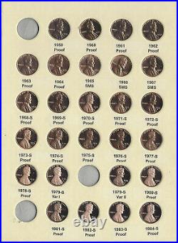 1959-2009 S Proof Lincoln Memorial Cents Complete Collection 55 Pc Set- 51 Yrs