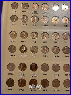1959 to 2016 PDS Lincoln Shield Proof & Uncirculated Penny Dansco Complete set