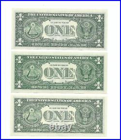 1963B $1 Complete Block Set With STARS? . 13 Uncirculated Banknotes #s End 74