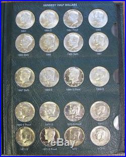 1964-2001 Complete Album Kennedy Half Dollar Coin Set P-d-s Clad & Silver Proofs