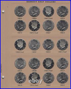 1964-2011-2012 Complete P D S Kennedy Half Dollar Set 160 Pcs Dansco 8166