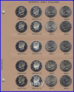 1964-2011-2012 Complete P D S Kennedy Half Dollar Set 160 Pcs Dansco 8166