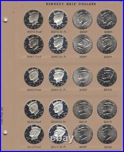 1964-2011-2012 Complete P D S Kennedy Half Dollar Set 160 Pcs Dansco 8166