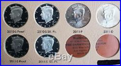 1964-2011 Kennedy Half Dollar Book Dansco Album #8166 Complete Set 158 Coins