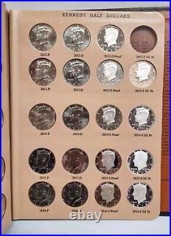 1964-2016 P D S Kennedy Half Dollar Complete Set 179 Coins (Dansco) Silver Proof