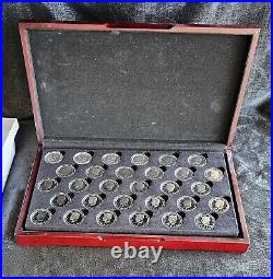 1964-2017 50C Proof Kennedy Half Dollar Complete Set in Capsules and Box