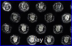 1964-2017 50C Proof Kennedy Half Dollar Complete Set in Capsules and Box