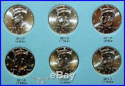1964 2018 Kennedy Half 102 Coin Complete UNCIRCULATED PD Set wWhitman Folders
