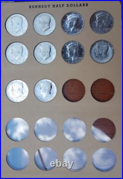 1964-2022 P&d Kennedy Half Dollar Complete Set (110 Coins) Bu Dansco Album #7166