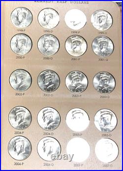 1964 to 2023 P&D KENNEDY HALF DOLLAR COMPLETE SET (112 COINS) BU WithDANSCO ALBUM