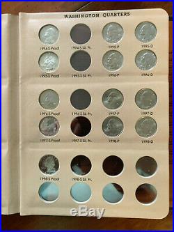 1965-1968-1998 Complete Washington Quarter BU/Proof P/D/S Collection- 96 Pc Set