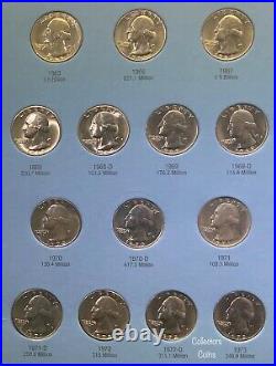 1965 1998 Washington COMPLETE 64 Quarter PD BU Set in 2 Folders w1976 S Silver