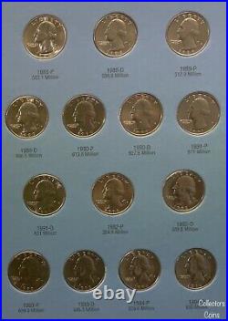 1965 1998 Washington COMPLETE 64 Quarter PD BU Set in 2 Folders w1976 S Silver