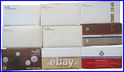 1966 to 2022 United States Mint Uncirculated Mint Sets Complete Run of 55 Sets