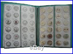 19672017 Canada Commemorative 25-cents Complete Set BU & PL All Mint