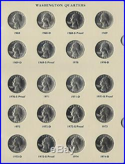 1968-1998 Complete Washington Quarter Proof BU Collection-100 Pc Set Album