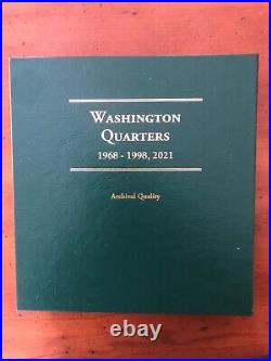 1968-1998 Complete Washington Quarter Uncirculated Set 104 Pcs withLittleton LCA15