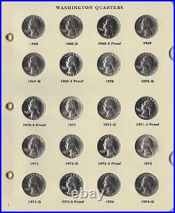 1968-1998 Complete Washington Quarter Uncirculated Set 104 Pcs withLittleton LCA15