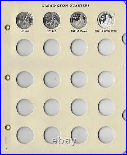 1968-1998 Complete Washington Quarter Uncirculated Set 104 Pcs withLittleton LCA15