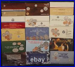1968-2002 US P&D Uncirculated Mint Sets Complete Run in OGP Free Shipping USA