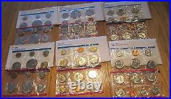 1968 to 2004 Mint Sets U. S. Mint 35 Sets P And D Mint Set Uncirculated COA Box