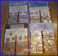 1968 to 2007 Mint Sets U. S. Mint 38 Sets P And D Mint Set Uncirculated COA Box