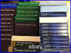 1968 to 2013-S US Clad Proof Sets Complete Run of 46 Sets E6524