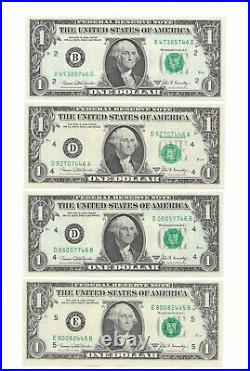 1969C $1 Complete Block Set W STARS? 25 Crisp, Uncirculated Banknotes End 46