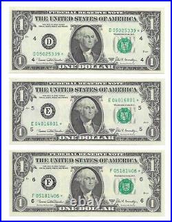 1969C $1 STAR? Complete District Set. 9 Crisp & Uncirculated Banknotes