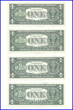 1969a $1 Complete Block Set, 20 Crisp & Uncirculated Banknotes