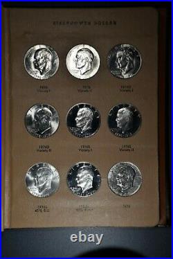 1971-1978 $1 Complete Einsenhower Bu/proof & Proof Only Set, Dansco Album, #3662