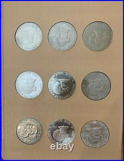 1971 1978 Complete 32 Coin Set Of Eisenhower Dollars In A Dansco Album