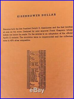 1971 1978 Complete Eisenhower Dollar Dansco 32 Coin Set Uncirculated & Proofs