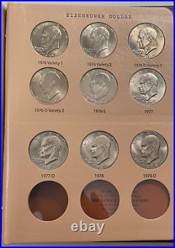 1971-1978 Complete Eisenhower Dollars Coin Set 21 IKE Coins withProofs Dansco