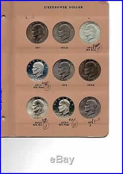 1971 1978 Complete Eisenhower Ike Dollar Set D P S Proofs And Silver 32 Coins