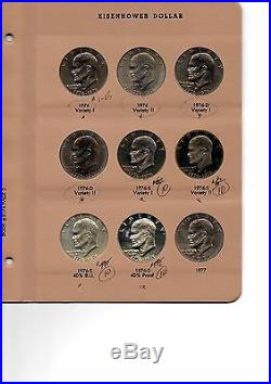 1971 1978 Complete Eisenhower Ike Dollar Set D P S Proofs And Silver 32 Coins