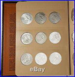 1971-1978 Complete Eisenhower Silver One Dollar $1 Set Dansco 32 Coin Book