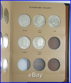 1971-1978 Complete Eisenhower Silver One Dollar $1 Set Dansco 32 Coin Book