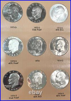 1971-1978 Complete Gem BU Eisenhower Dollar Set